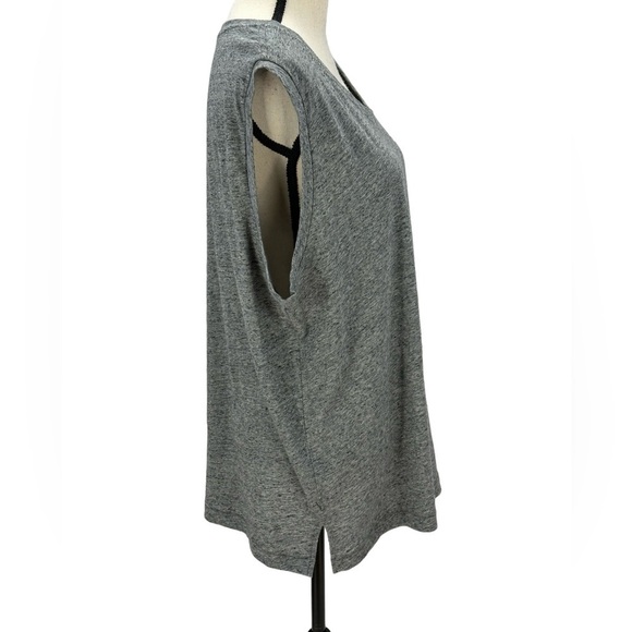 Madewell Sleeveless Front Pocket Tank Tee Shirt - Heathered Grey - size XXL - Picture 2 of 8